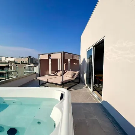 Htr Duplex Penthouse - Private Roof Jacuzzi - Views Is-Swieqi
